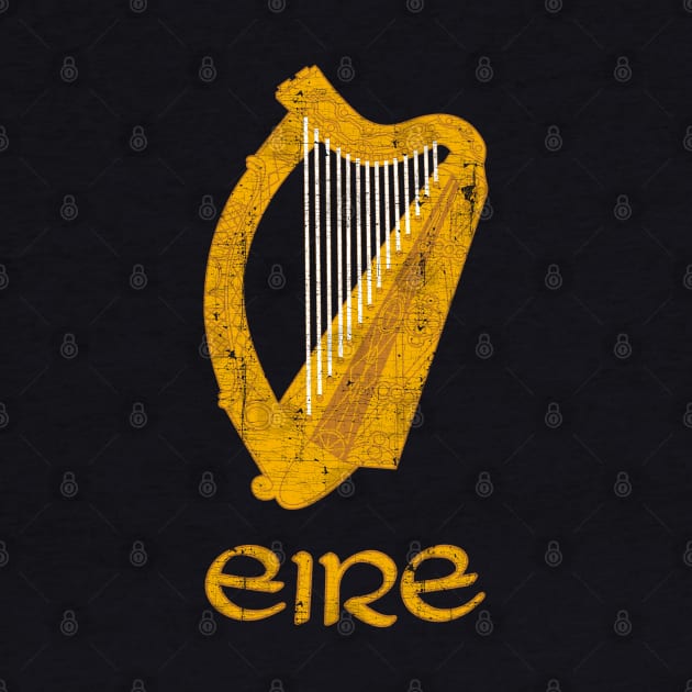 Irish Harp - Vintage Look Design by feck!